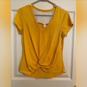 Yellow top with Lace